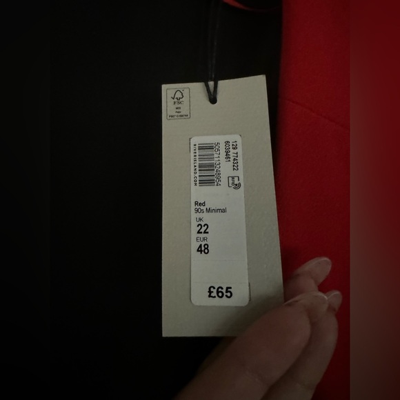 River Island Red Pant Suit. NEW NEVER WORN - Picture 2 of 5